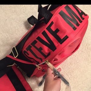 Steve Madden Coral Hot Pink Backpack 